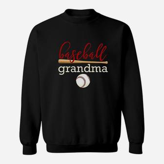 Baseball Grandma Family Baseball Sweat Shirt - Seseable