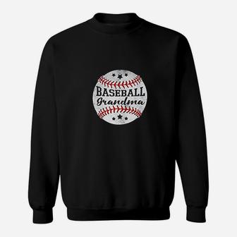 Baseball Grandma Vintage Retro Gift Sweat Shirt - Seseable