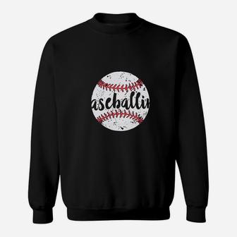 Baseball Mom Cute Baseball Sweat Shirt - Seseable