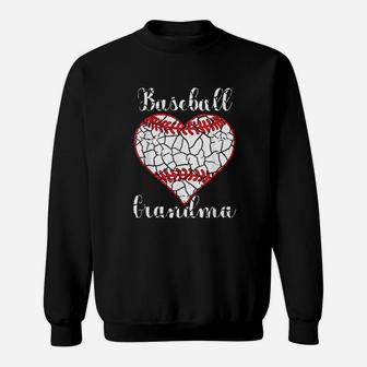 Baseball Player Grandmother Baseball Grandma Sweat Shirt - Seseable