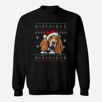 Basset Hound Christmas Ugly Sweat Shirt - Seseable