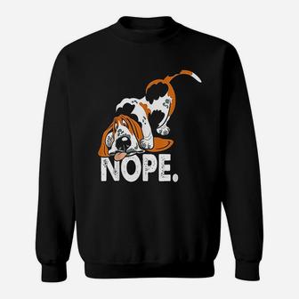 Basset Hound Gifts For Dog Lovers Funny Lazy Basset Hound Sweat Shirt - Seseable