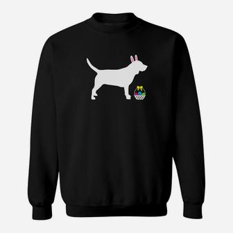 Beagle Easter Bunny Dog Silhouette Sweat Shirt - Seseable