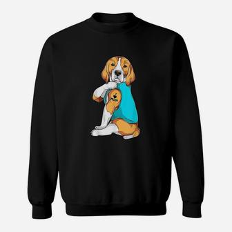Beagle I Love Mom Apparel Dog Mom Gifts Sweat Shirt - Seseable