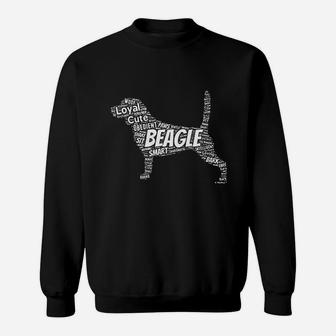 Beagle Word Art Dog Puppy Owner Gift Sweat Shirt - Seseable