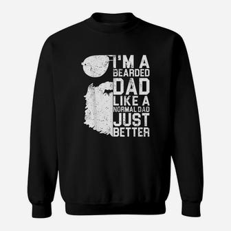 Bearded Dad Funny Beard Humor Fathers Day Gift Idea Sweat Shirt - Seseable