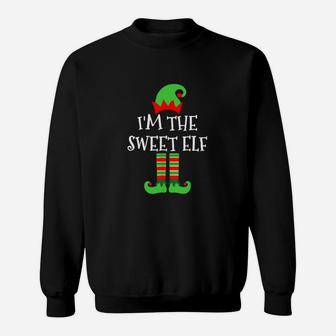 Beautiful I’m The Sweet Elf Matching Family Group Christmas Sweater Sweat Shirt - Seseable