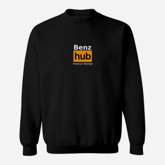 Benz Hub Logo Sweatshirt für Premium Mitglieder, Schwarzes Design - Seseable
