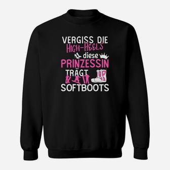 Berge Snowboard Prinzessin Softboots S Sweatshirt - Seseable