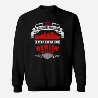 Berlin Stolz Sweatshirt: Skyline & Spruch für Gebürtige Berliner - Seseable