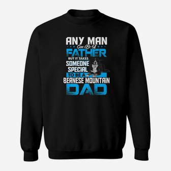 Bernese Mountain Dad Dog Lovers Fathers Day Gif Sweat Shirt - Seseable