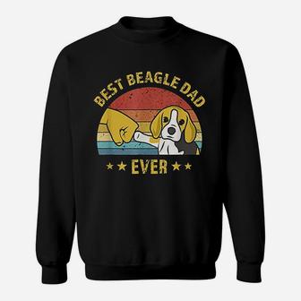 Best Beagle Dad Ever Retro Vintage Gift Sweat Shirt - Seseable