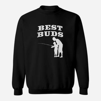Best Buds Grandfather Father And Son Fishing Together Sweat Shirt - Seseable