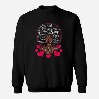 Best Cute Black Mama African American Mom Mothers Day Gift Sweat Shirt - Seseable