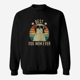 Best Dog Mom Ever Shih Tzu Mothers Day Sweat Shirt - Seseable
