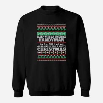 Best Family Jobs Gifts, Funny Works Gifts Ideas Sleep With Awesome Handyman Sweat Shirt - Seseable