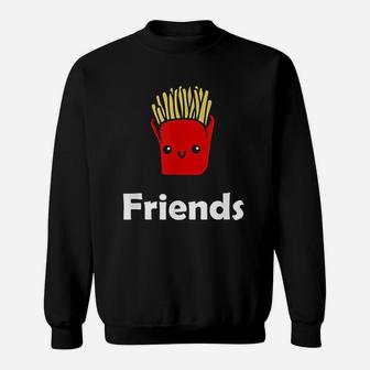 Best Friends Ever Hamburger French Fries Soda Sweatshirt - Seseable