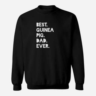 Best Guinea Pig Dad Funny Mens White Gif Sweat Shirt - Seseable
