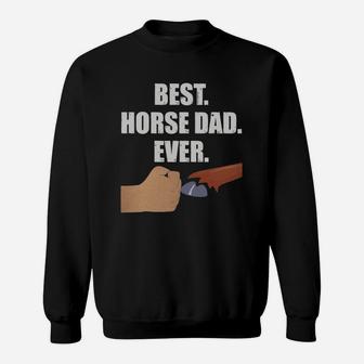 Best Horse Dad Shirt- Faithful Hoof Fist Bump Tee Sweatshirt - Seseable