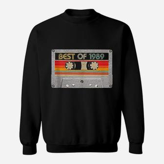 Best Of 1989 32nd Birthday Gifts Cassette Tape Vintage Sweat Shirt - Seseable