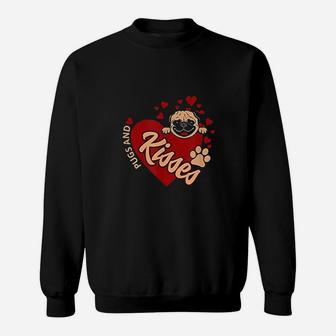 Best Pug Valentines Heart Sweat Shirt - Seseable