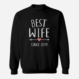 Best Wife Since 2019 2nd Wedding Anniversary Sweatshirt - Seseable