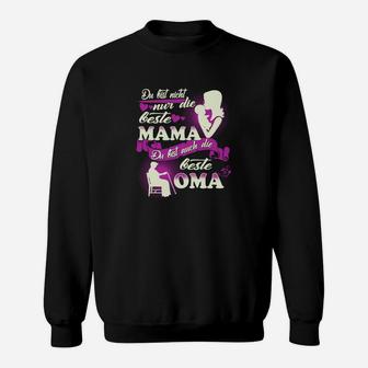 Beste Mama und Oma Damen Sweatshirt, Muttertagsgeschenk Aufdruck - Seseable