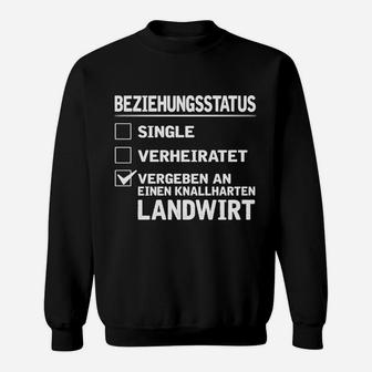 Beziehungsstatus Landwirt Sweatshirt, Lustiges Partner-Outfit - Seseable