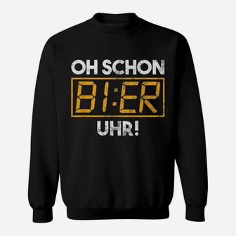 Bier Uhr Brauerei Brauen Biergarten Brau Sweatshirt - Seseable