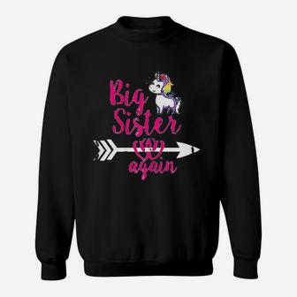 Big Sister Again Sibling Older Daughter Gift Sweat Shirt | Seseable UK