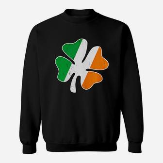 Big Vintage Irish Flag Shamrock T-shirt Sweat Shirt - Seseable