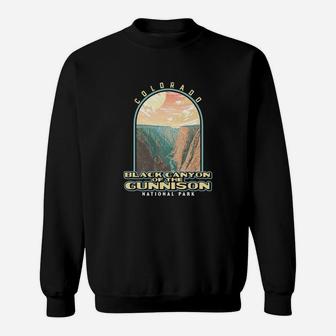 Black Canyon Of The Gunnison Colorado Vintage Wpa Style Sweat Shirt | Seseable CA