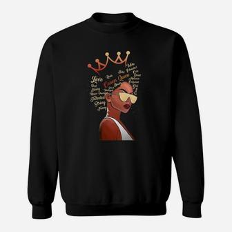 Black Crown Cancer Queen Black History Zodiac Birthday Gift For Women Sweatshirt - Seseable