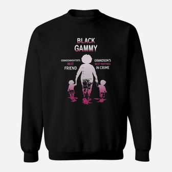 Black Month History Black Gammy Grandchildren Best Friend Family Love Gift Sweat Shirt - Seseable