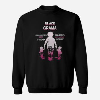 Black Month History Black Grama Grandchildren Best Friend Family Love Gift Sweat Shirt - Seseable