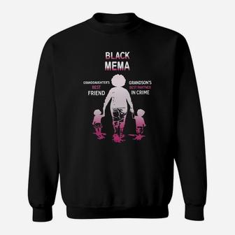 Black Month History Black Mema Grandchildren Best Friend Family Love Gift Sweat Shirt - Seseable