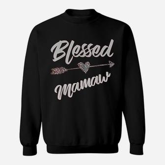 Blessed Mamaw Thanksgiving Funny Mother Wife Gift Sweat Shirt - Seseable