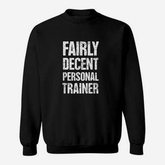 Bodybuilding Exercise And Distressed Fitness Personal Trainer Sweatshirt - Seseable