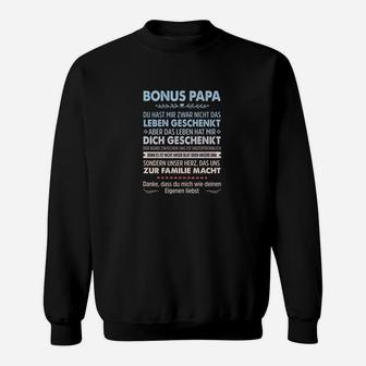 Bonus Papa Dankeschön Sweatshirt, Liebesbeweis für Stiefvater - Seseable