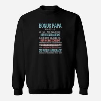 Bonus Papa Sweatshirt mit Wertschätzungsbotschaft, Herren Tee - Seseable