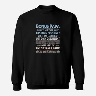 Bonus Papa Themen-Sweatshirt, Liebevolle Botschaft für Stiefvater - Seseable
