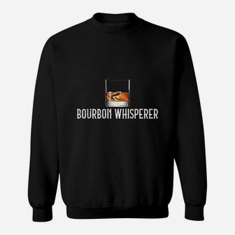 Bourbon Whisperer Funny Whiskey Gifts With Sayings Sweatshirt - Seseable