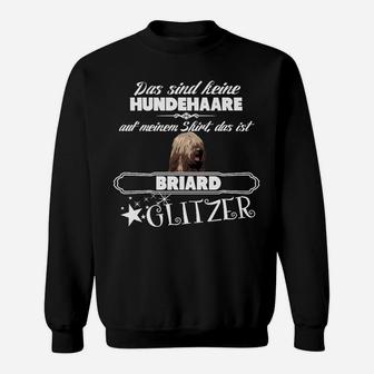 Briard Glitzer Hundehaare Sweatshirt, Lustiges Motiv für Hundefreunde - Seseable