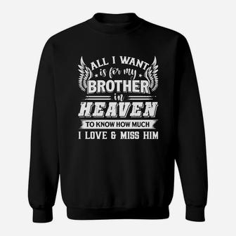 Brother - My Brother In Heaven T Shirt - Mens T-shirt Sweatshirt - Seseable
