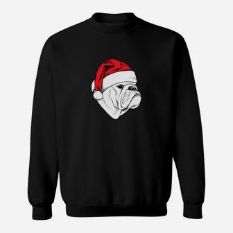 Bulldog Ugly Christmas Sweater Funny Holiday Sweat Shirt - Seseable
