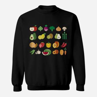 California Agriculture Produce Fruits Vegetables Sweat Shirt - Seseable
