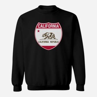 California Flag Highway Sweat Shirt - Seseable