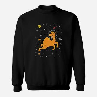 Camel In Space T-shirt - Astronomy Camel Tee Sweatshirt - Seseable