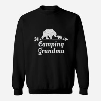 Camping Grandma Bear Granddaughter Grandson Sweat Shirt - Seseable