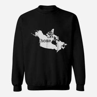 Canada Home Canadian Map Flag Home Country Pride Sweatshirt - Seseable